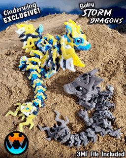Baby Storm Dragon 3d model