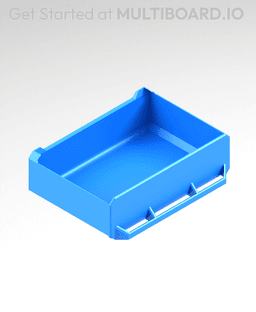 3x1x2 LU - Magnetic - Simple Multibin Drawer 3d model