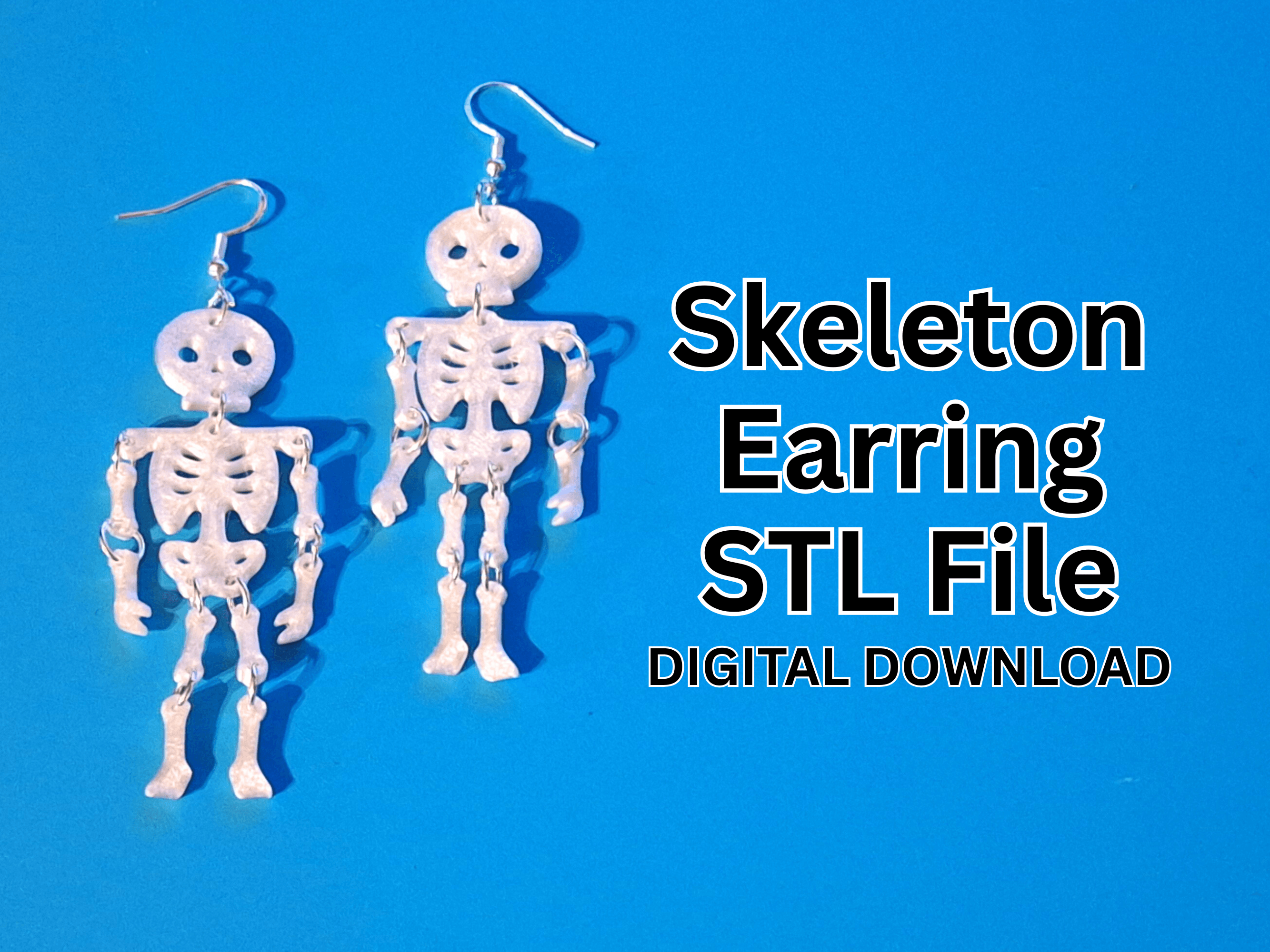 Dangle Skeleton Earring.stl 3d model