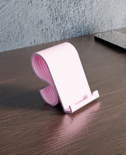 WaveDock – Modern Desk Phone Stand 3d model