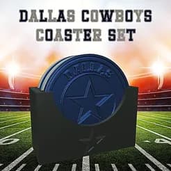 Dallas Cowboys Coaster Set (NFL) 3d model