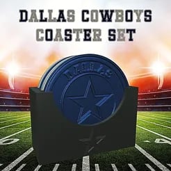 Dallas Cowboys Coaster Set (NFL) 3d model