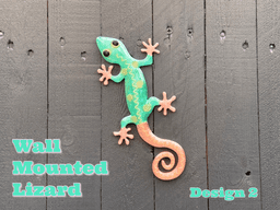 Wall Mounted Lizard, Design 2 3d model