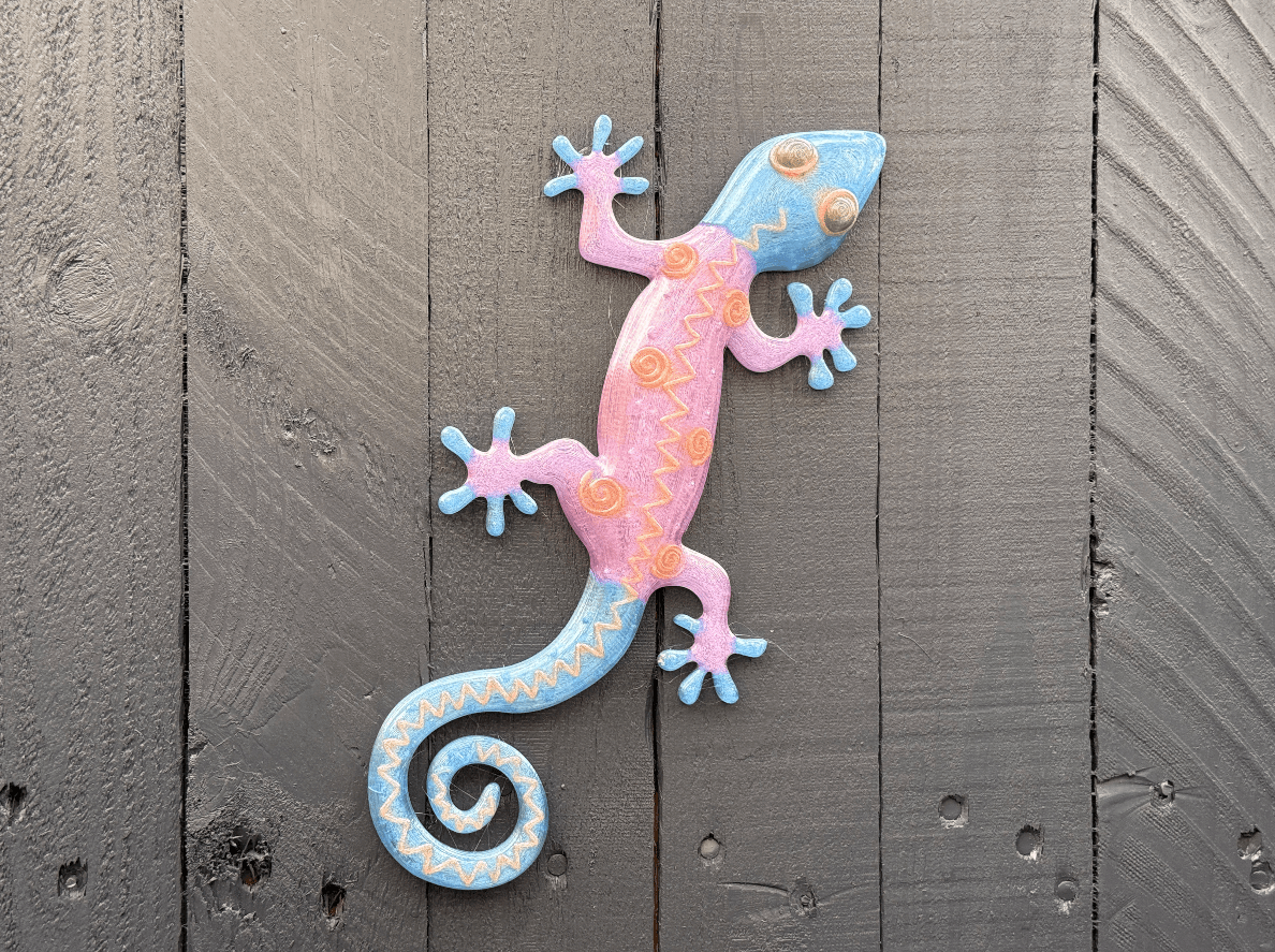 Wall Mounted Lizard, Design 2 3d model