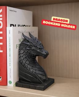 DRAGON BOOKEND HOLDER - TWO STYLES / MODERN HOMEDECOR / GOTHIC / JAPAN DRAGON / DRAGON BOOK HOLDER 3d model