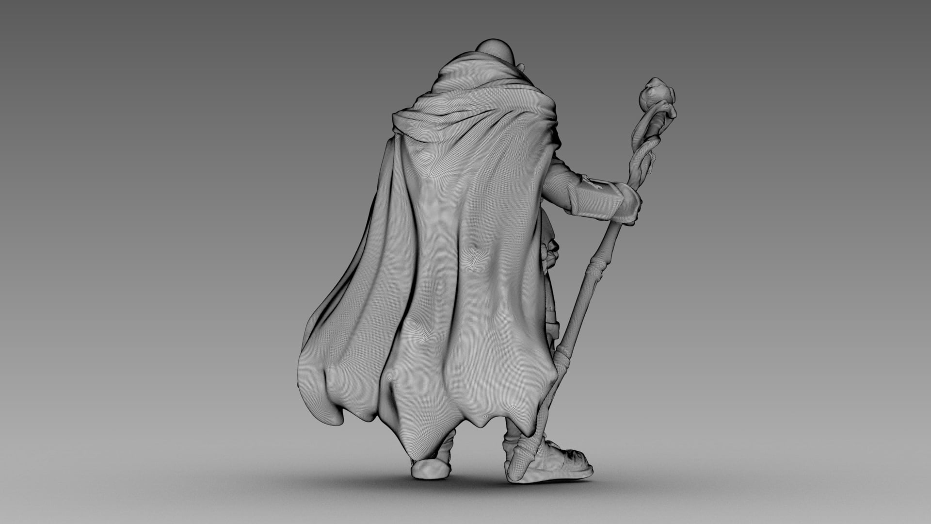 The Wandering Greybeard 3d model