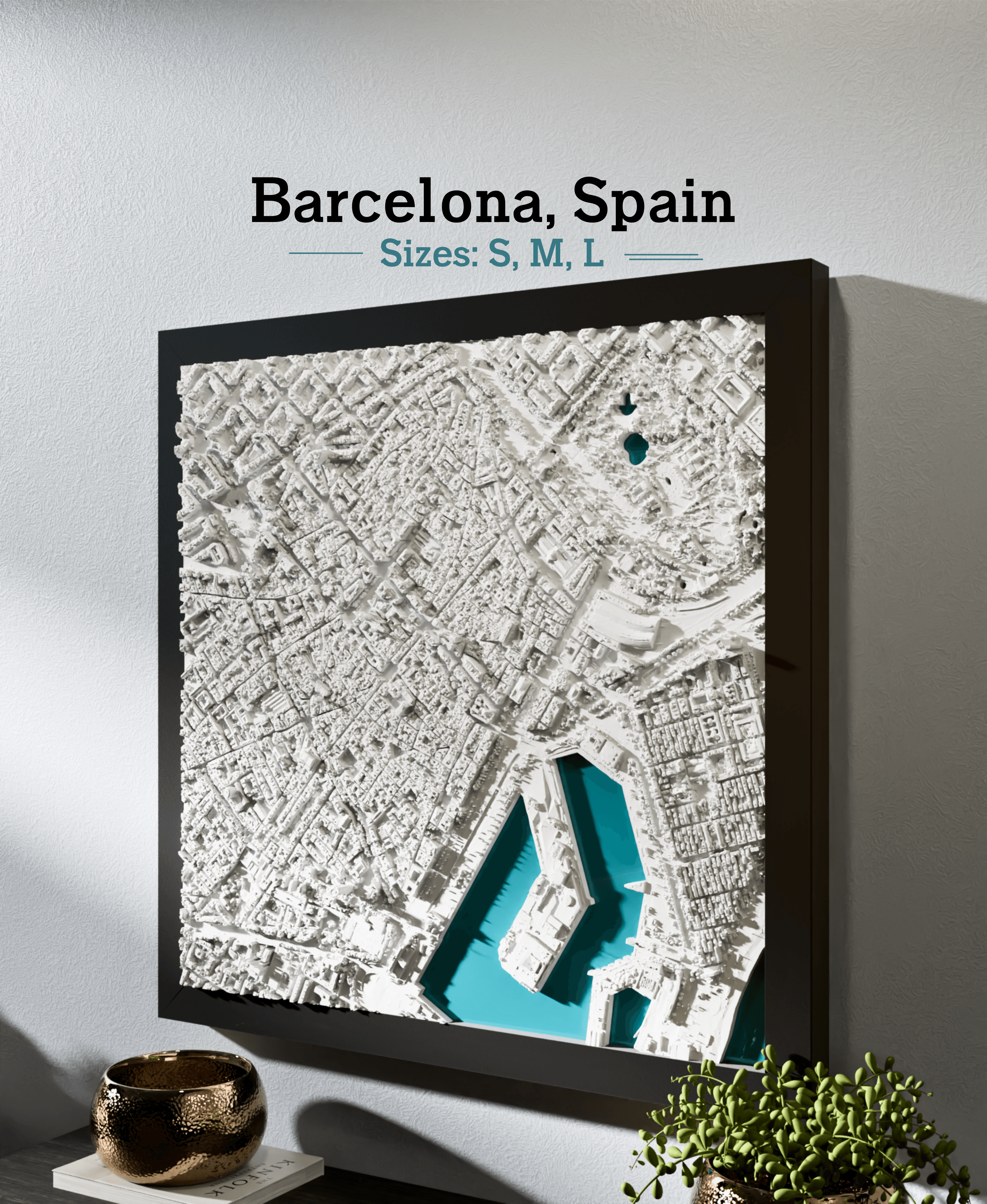 Barcelona, Spain - S, M, L, & XL 3d model