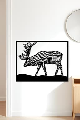 Deer Wall Art, Wall Decor, Home Decor 3d model