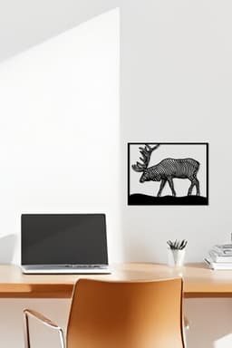 Deer Wall Art, Wall Decor, Home Decor 3d model