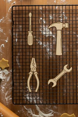 Tools Set Cookie Cutter, Biscuit Cutter 3d model