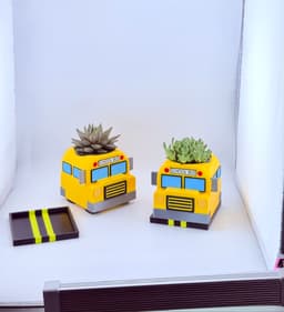 School Bus Planter 3d model