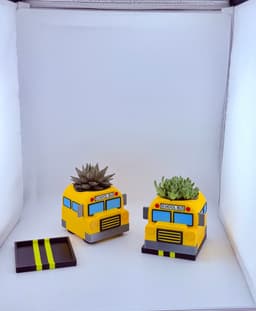 School Bus Planter 3d model