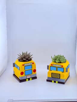 School Bus Planter 3d model