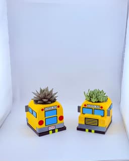 School Bus Planter 3d model