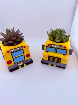 School Bus Planter 3d model