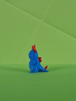 Croconaw Low Poly Pokemon 3d model