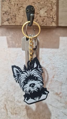 Yorkshire keychain 3d model