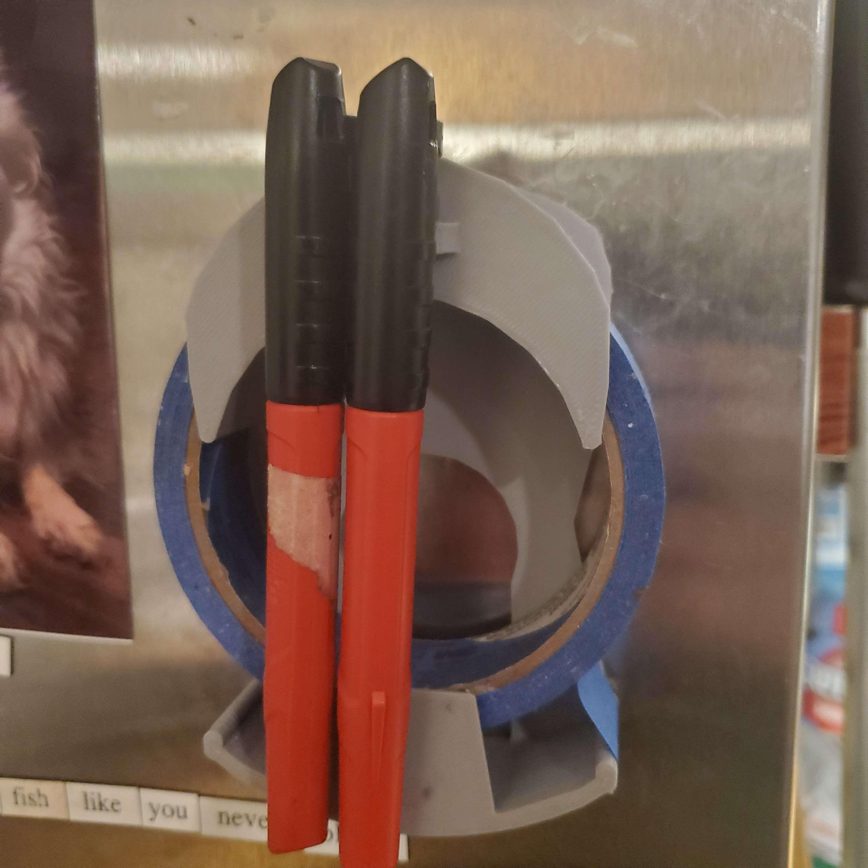 Blue Painter's Tape Dispenser wall mounted V4 3d model
