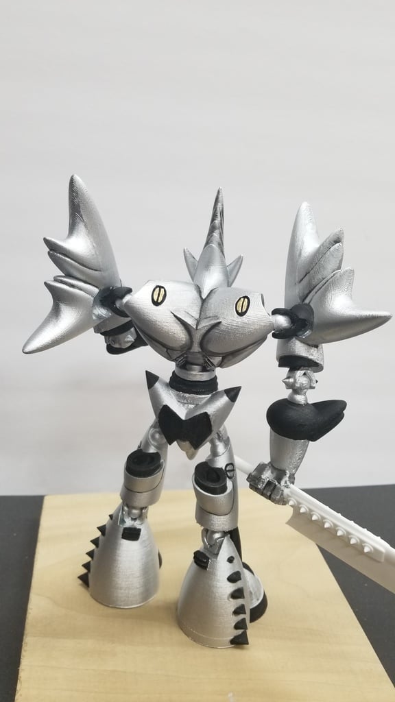 smooth blade robot. 3d model
