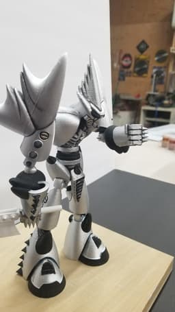 smooth blade robot. 3d model