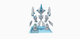 smooth blade robot. 3d model