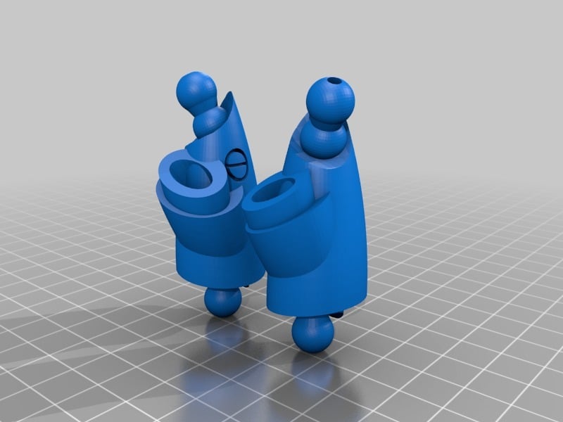 smooth blade robot. 3d model
