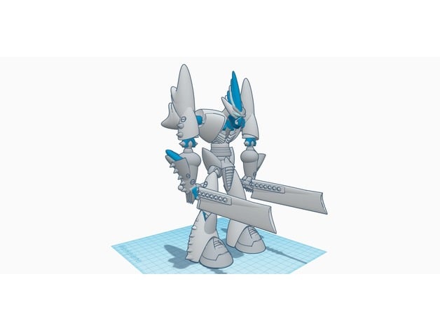 smooth blade robot. 3d model