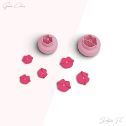 Valentines Day Studs Polymer Clay Cutter Pack, Mini Valentine Set, 10 Models, 2 Size, No:1332 3d model