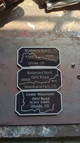 Maverick's Trail Badge Metberry Gulch Divide Colorado 3d model