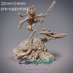 Monkey Warrior - Seano, Sarugami Zuijin (Pre-Supported) 3d model