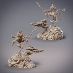 Monkey Warrior - Seano, Sarugami Zuijin (Pre-Supported) 3d model