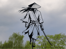 Samurai Warrior 2D Wall Art.stl 3d model