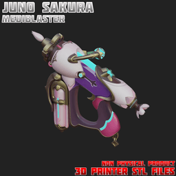 Sakura Juno MediBlaster Pistol Overwatch 3d model