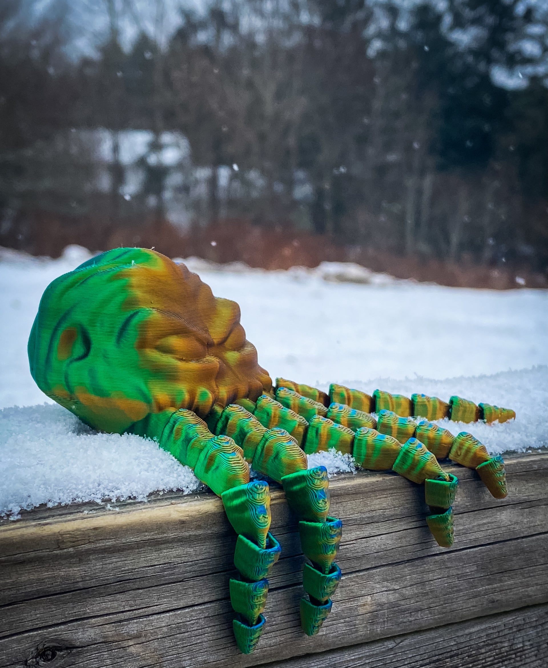 Filament: Eryone orange/blue/green
Printer: Bambu P1P