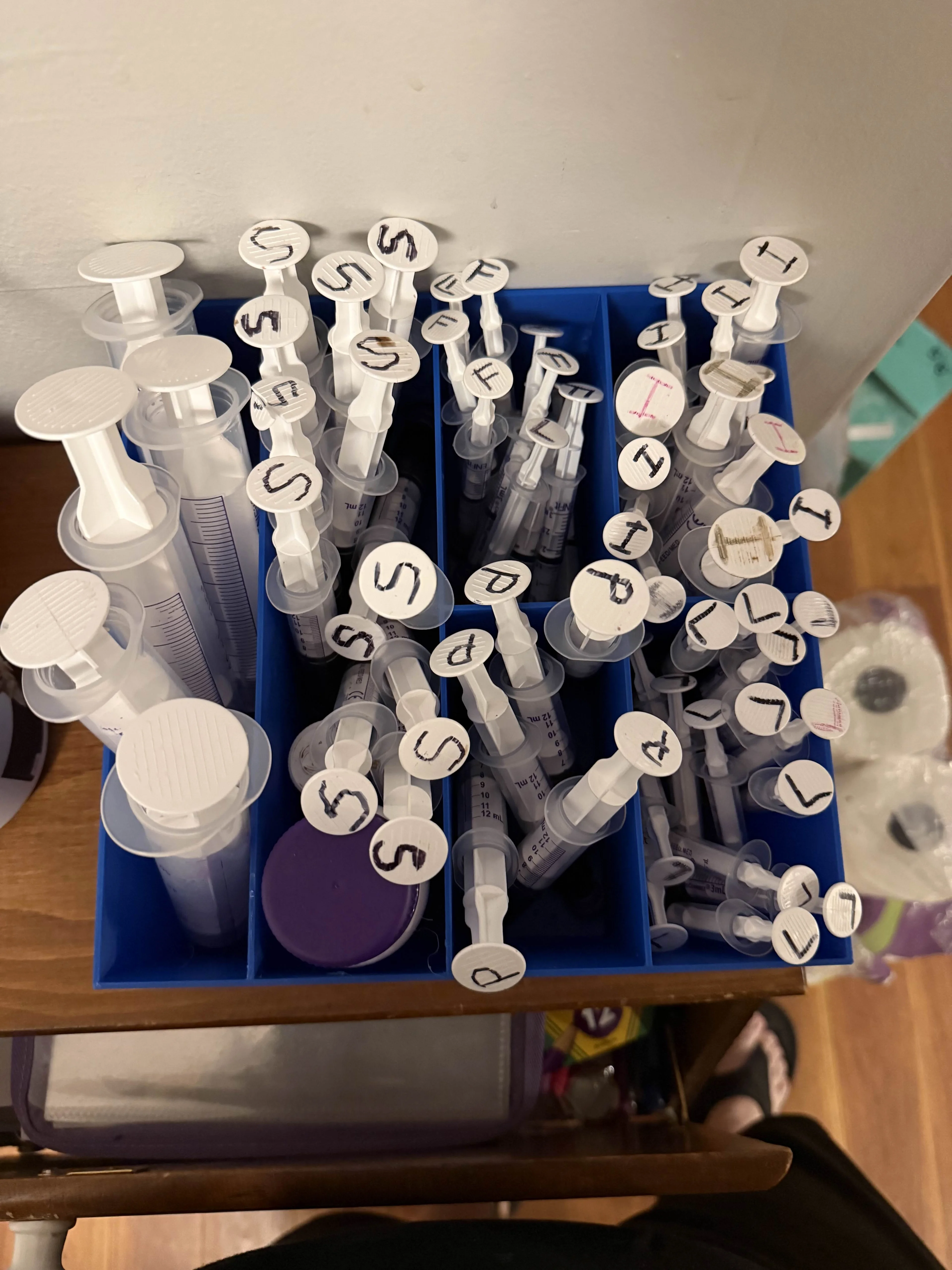 GTUBE Medication & Syringe Organizer 3d model
