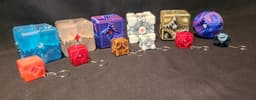 GEAR FIDGET SPINNER - BASIC CUBE & SPHERE / KEYCHAIN 3d model