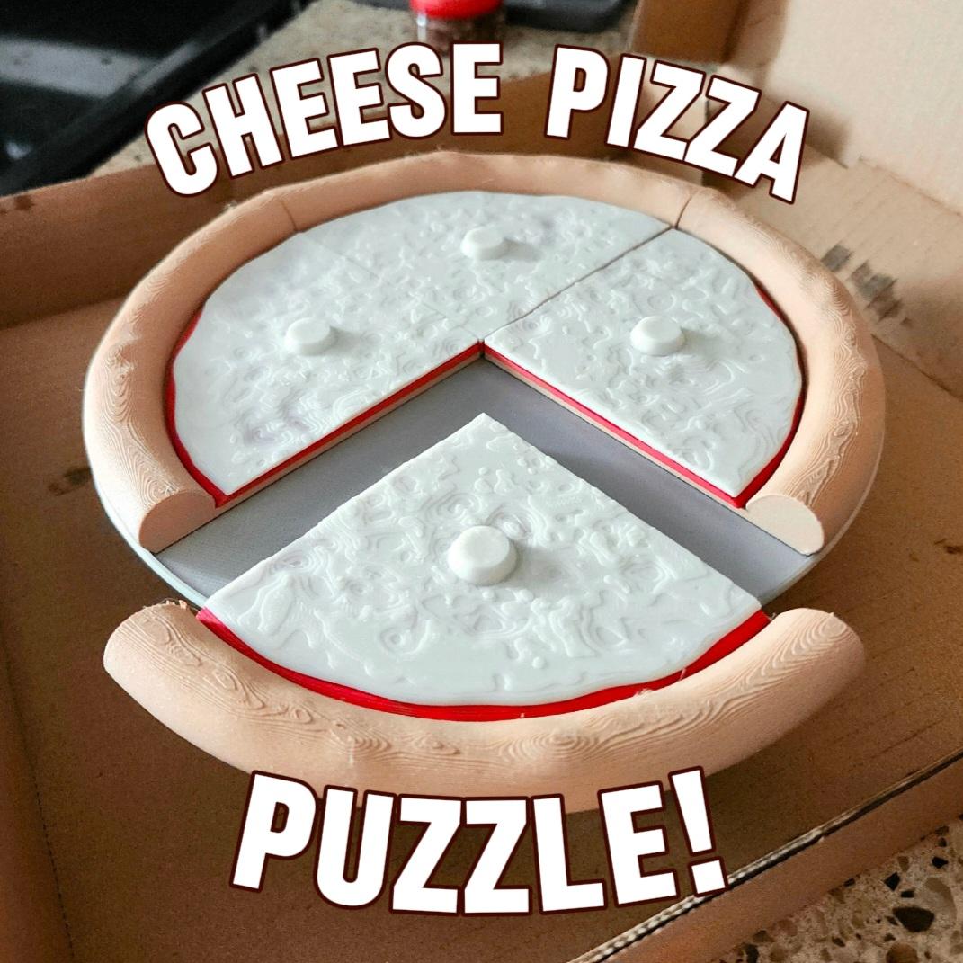 Stackable 3-Layer Cheese Pizza Puzzle with Baking Pan :: TOYS & GAMES 3d model