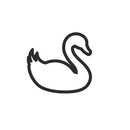 Swan Cookie Cutter STL File - 4 inches 3d model