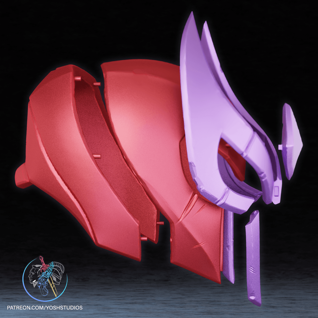 Magneto Classic Rivals Helmet 3D Printer STL File 3d model