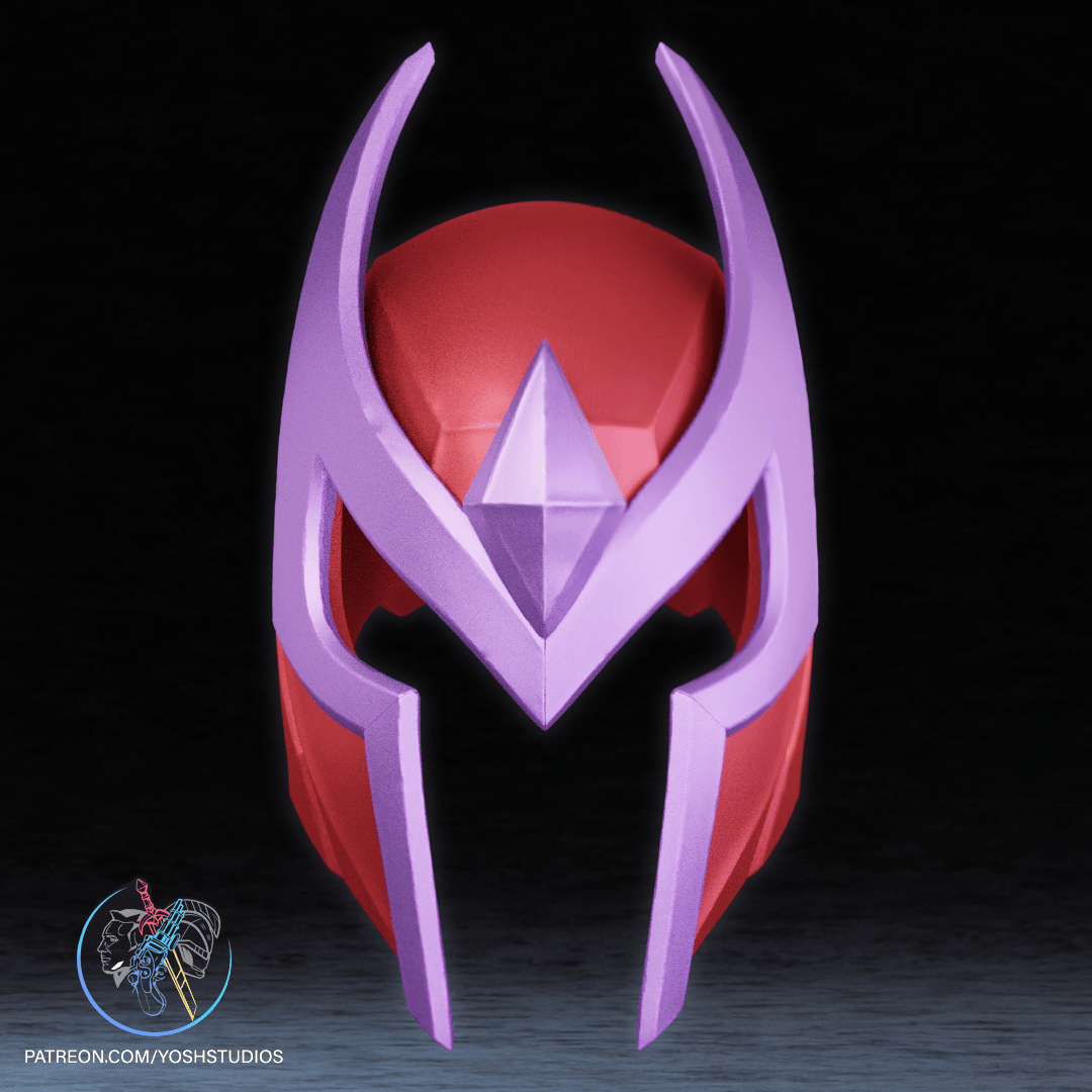 Magneto Classic Rivals Helmet 3D Printer STL File 3d model