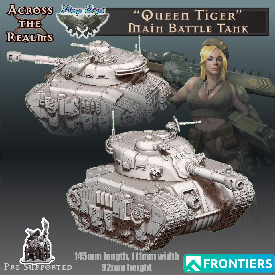 Queen Tiger Main Battle Tank 3d model