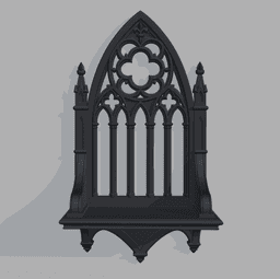 Gothic Arch Display Altair Shelf 3d model