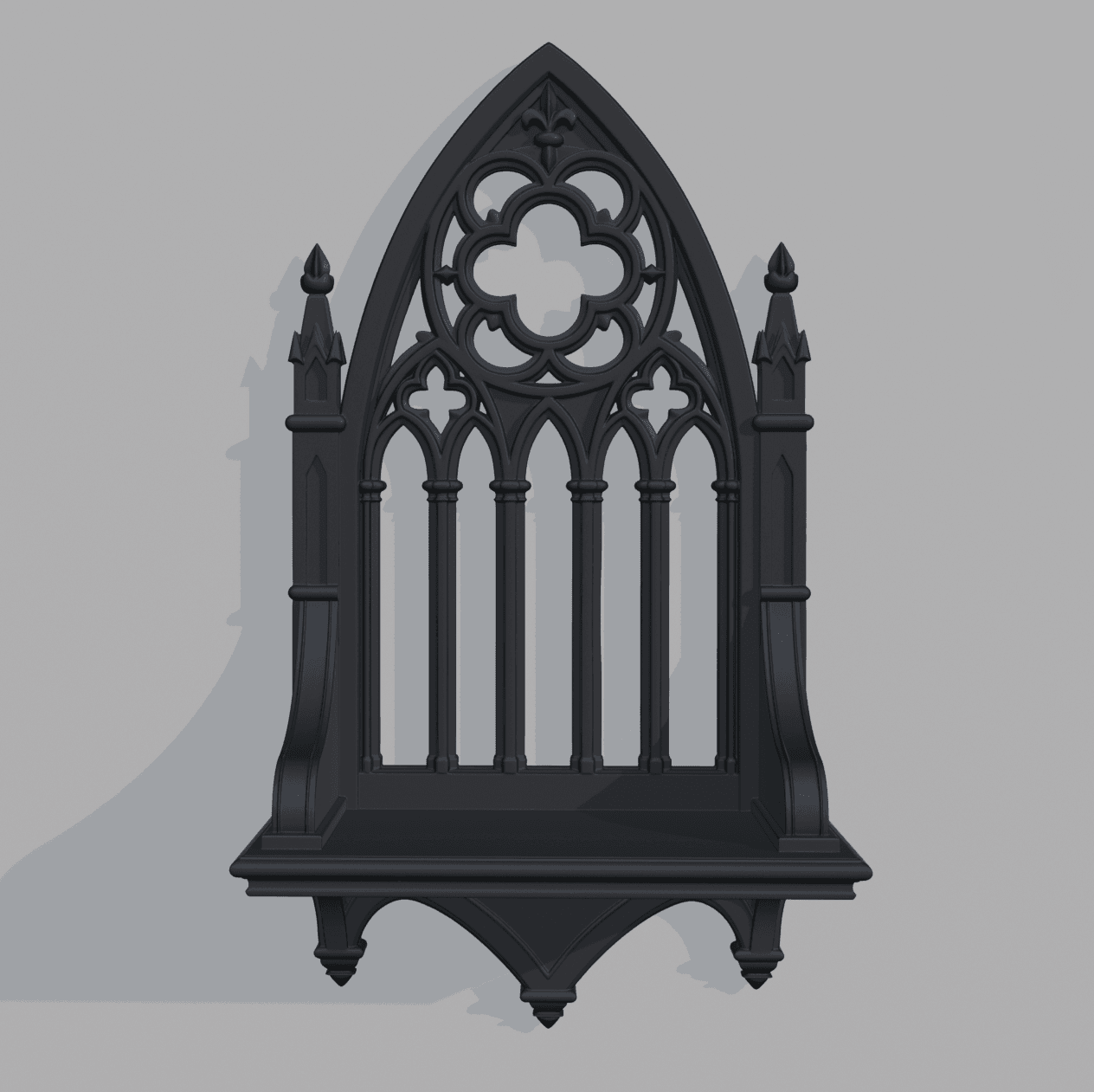 Gothic Arch Display Altair Shelf 3d model
