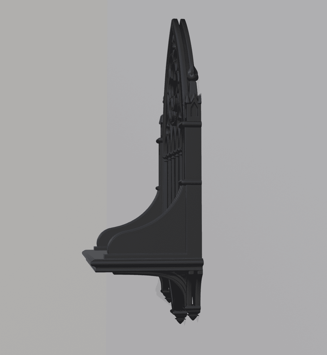 Gothic Arch Display Altair Shelf 3d model