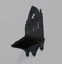 Gothic Arch Display Altair Shelf 3d model