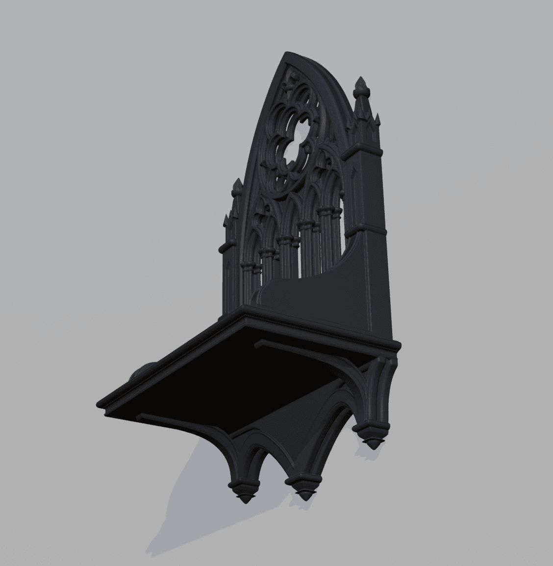 Gothic Arch Display Altair Shelf 3d model