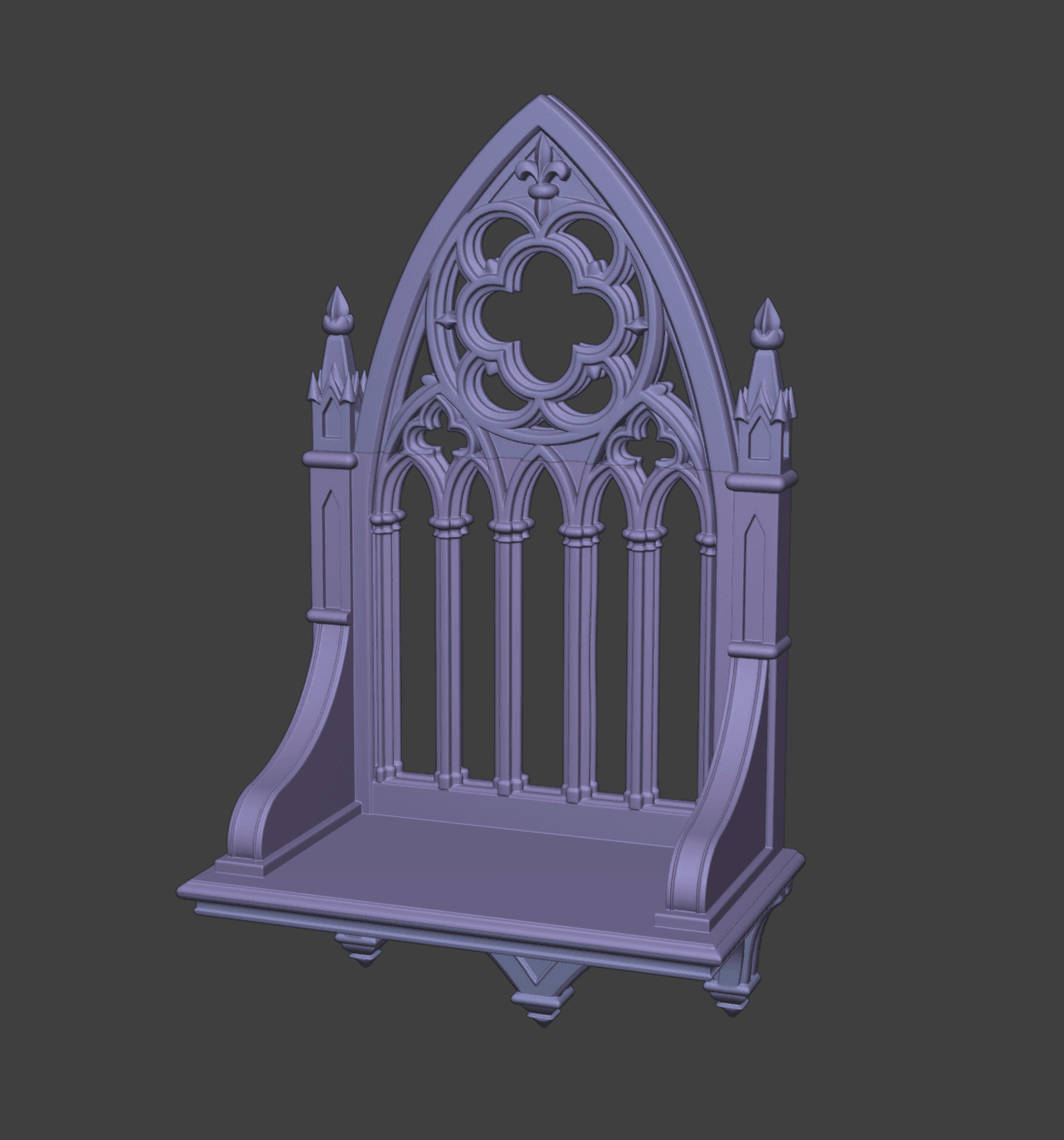 Gothic Arch Display Altair Shelf 3d model