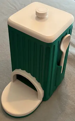 A near dead-ringer for the original design, by only scaling the Z-axis in the main body and front "porch" to 95%, the design printed without difficulty on the smaller A1 mini bed. 3d model