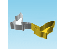 Bat 0052, nestable box (v2) 3d model