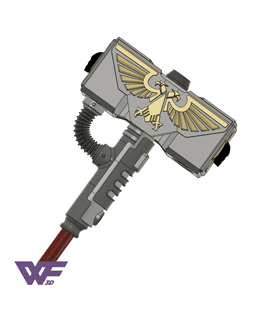 Thunder Hammer Cosplay Prop 3d model